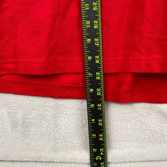 Land's End Mens Polo Shirt XL Red Vintage Short Sleeve TRaditional Fit Casual - Picture 4 of 10
